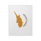 Flagge Zyperns (griechisch-zyprisch) Notizblock (Rotiert)