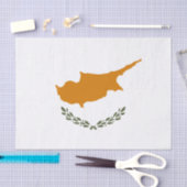 Flagge Zyperns (griechisch-zyprisch) Seidenpapier (Handwerk)