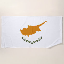 Flagge Zyperns (griechisch-zyprisch) Strandtuch