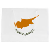 Flagge Zyperns Große Geschenktüte (Rückseite)