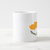 Flagge Zyperns Jumbo-Tasse (Vorderseite)