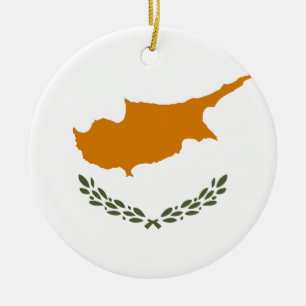 Flagge Zyperns Keramik Ornament