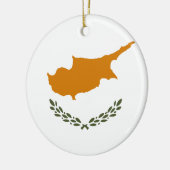 Flagge Zyperns Keramik Ornament (Links)