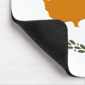 Flagge Zyperns Mousepad (Ecke)
