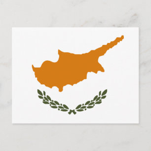 Flagge Zyperns Postkarte