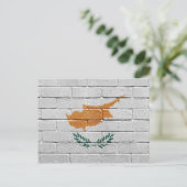 Flagge Zyperns Postkarte (Stehend Vorderseite)