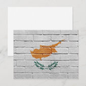 Flagge Zyperns Postkarte (Vorne/Hinten)