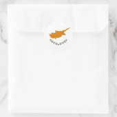 Flagge Zyperns Runder Aufkleber (Tasche)