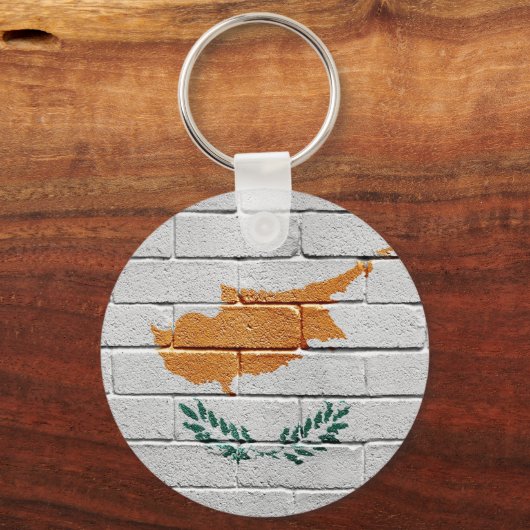 Flagge Zyperns Schlüsselanhänger (Vorderseite)