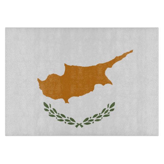 Flagge Zyperns Schneidebrett (Vorderseite)