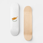 Flagge Zyperns Skateboard (Vorderseite)