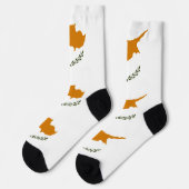 Flagge Zyperns Socken (Linkes Detail)