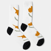 Flagge Zyperns Socken (Rechts)