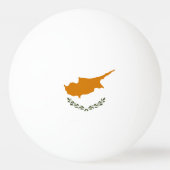 Flagge Zyperns Tischtennisball (Rückseite)
