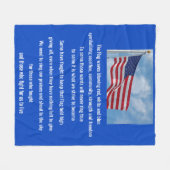 Flaggegedicht Fleecedecke (Vorderseite (Horizontal))