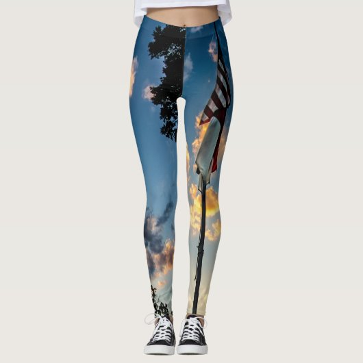Flaggehosen Leggings (Vorderseite)
