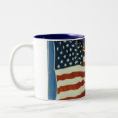 FlaggeKaffeetasse Zweifarbige Tasse (Links)