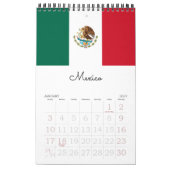Flaggen 15-Mo von Mittelamerika und von Kalender (Jan 2027)
