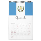 Flaggen 15-Mo von Mittelamerika und von Kalender (Feb 2027)