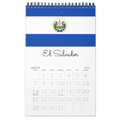 Flaggen 15-Mo von Mittelamerika und von Kalender (Mär 2027)