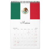 Flaggen 15-Mo von Mittelamerika und von Kalender (Jan 2026)