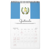 Flaggen 18-Mo von Mittelamerika und von Kalender (Feb 2027)