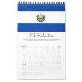 Flaggen 18-Mo von Mittelamerika und von Kalender (Mär 2027)