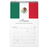 Flaggen 18-Mo von Mittelamerika und von Kalender (Jan 2026)