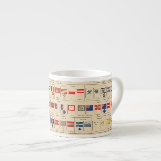 Flaggen, Abzeichen Espressotasse (Vorderseite Rechts)