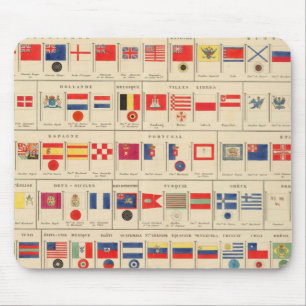 Flaggen, Abzeichen Mousepad
