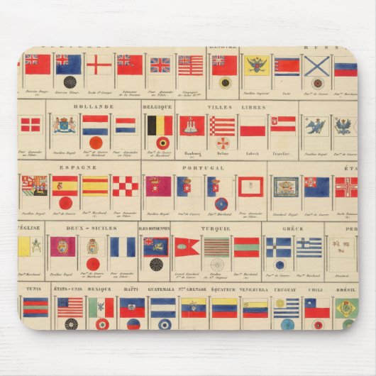 Flaggen, Abzeichen Mousepad (Vorne)