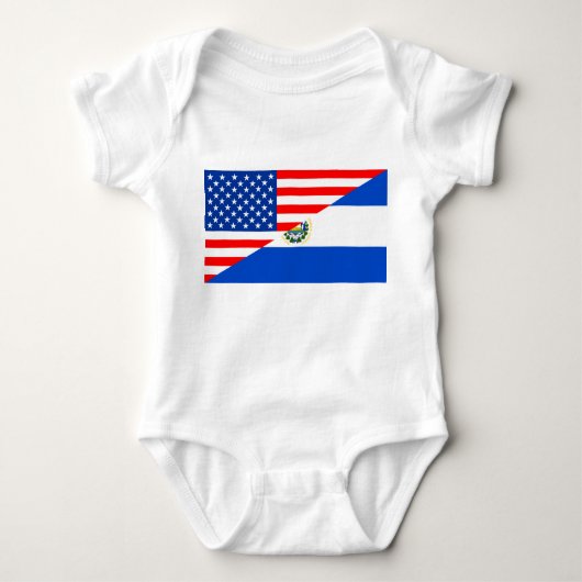 Flaggen-Amerika-Symbol Landes USA El Salvador Baby Strampler (Vorderseite)
