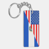 Flaggen-Amerika-Symbol Landes USA El Salvador Schlüsselanhänger (Vorderseite links)