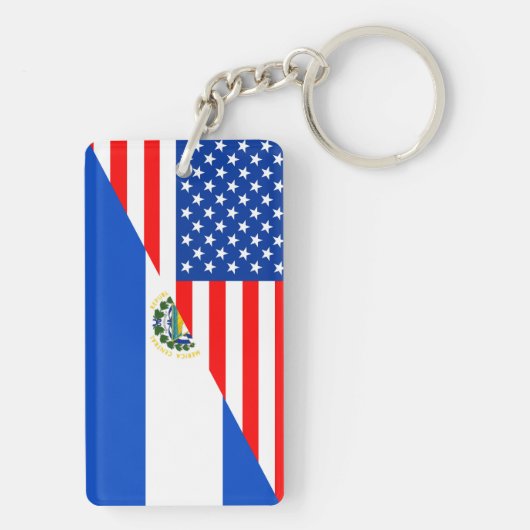 Flaggen-Amerika-Symbol Landes USA El Salvador Schlüsselanhänger (Rückseite)
