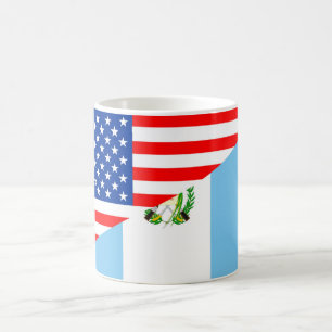 Flaggen-Amerika-Symbol Landes USA Guatemala halbes Kaffeetasse