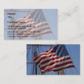 Flaggen amerikanisch visitenkarte (Vorne/Hinten)