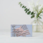Flaggen amerikanisch visitenkarte (Stehend Vorderseite)