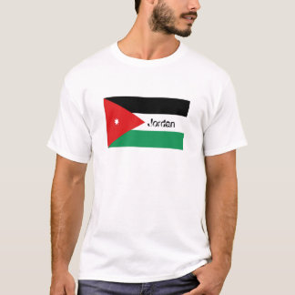 Flaggen-Andenken-T - Shirt Jordaniens jordanischer
