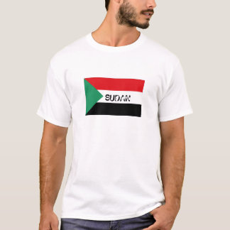 Flaggen-Andenken-T - Shirt Sudans sudanischer