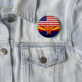 Flaggen Arizonas USA Button (Beispiel)