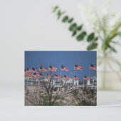 Flaggen auf Hauptstädte Postkarte (Stehend Vorderseite)