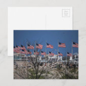 Flaggen auf Hauptstädte Postkarte (Vorne/Hinten)