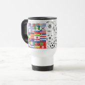 Flaggen-Ball-Reise-Tasse der Reisebecher (Vorderseite Links)