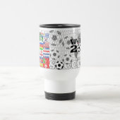 Flaggen-Ball-Reise-Tasse der Reisebecher (Mittel)