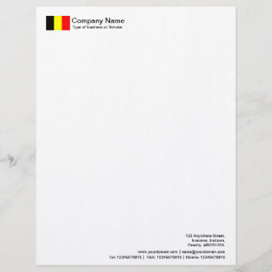 Flaggen - Belgien Briefbogen
