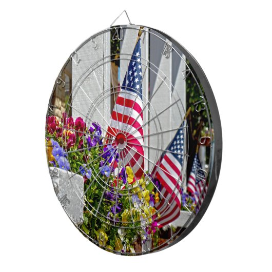 Flaggen + Blume Dartscheibe (Vorderseite rechts)