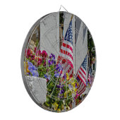 Flaggen + Blume Dartscheibe (Vorderseite Links)
