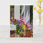 Flaggen + Blume Karte (Gelbe Blume)