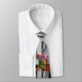 Flaggen + Blume Krawatte (Gebunden)