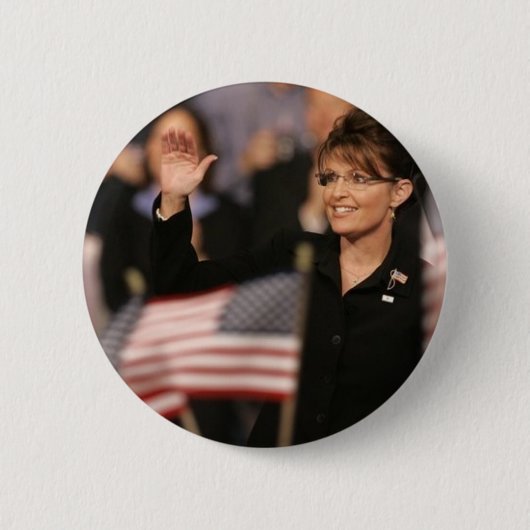 Flaggen-Button Sarahs Palin Button (Vorderseite)